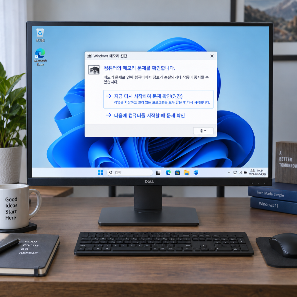 Windows 메모리 진단을 실행하세요
