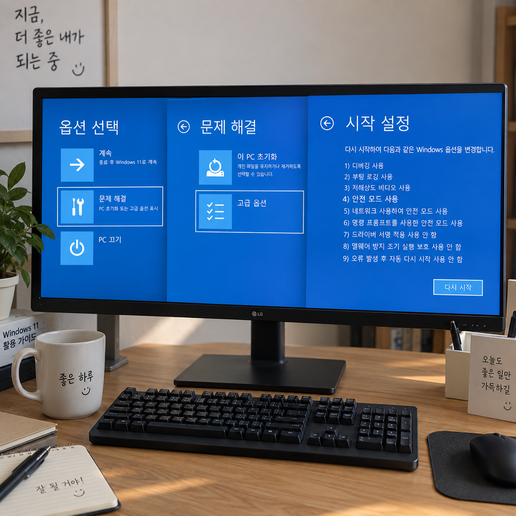 윈도우 11 PAGE_FAULT_IN_NONPAGED_AREA 블루스크린 해결｜0x00000050 오류 원인과 해결 방법