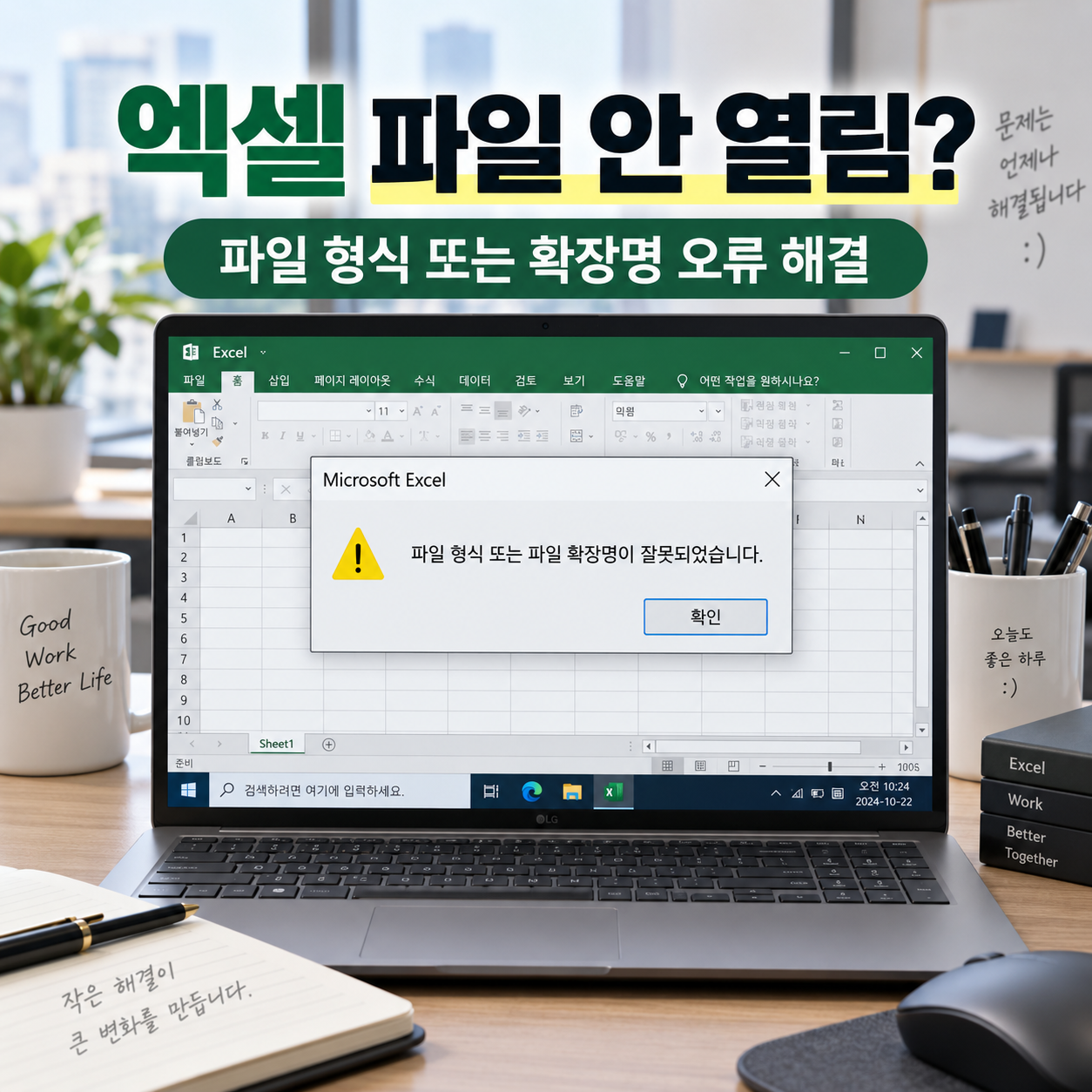엑셀 파일이 안 열릴 때