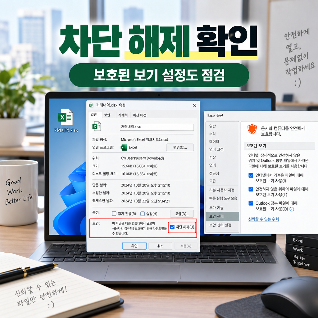 엑셀 파일이 안 열릴 때|‘파일 형식 또는 파일 확장명이 잘못되었습니다’ 해결 방법