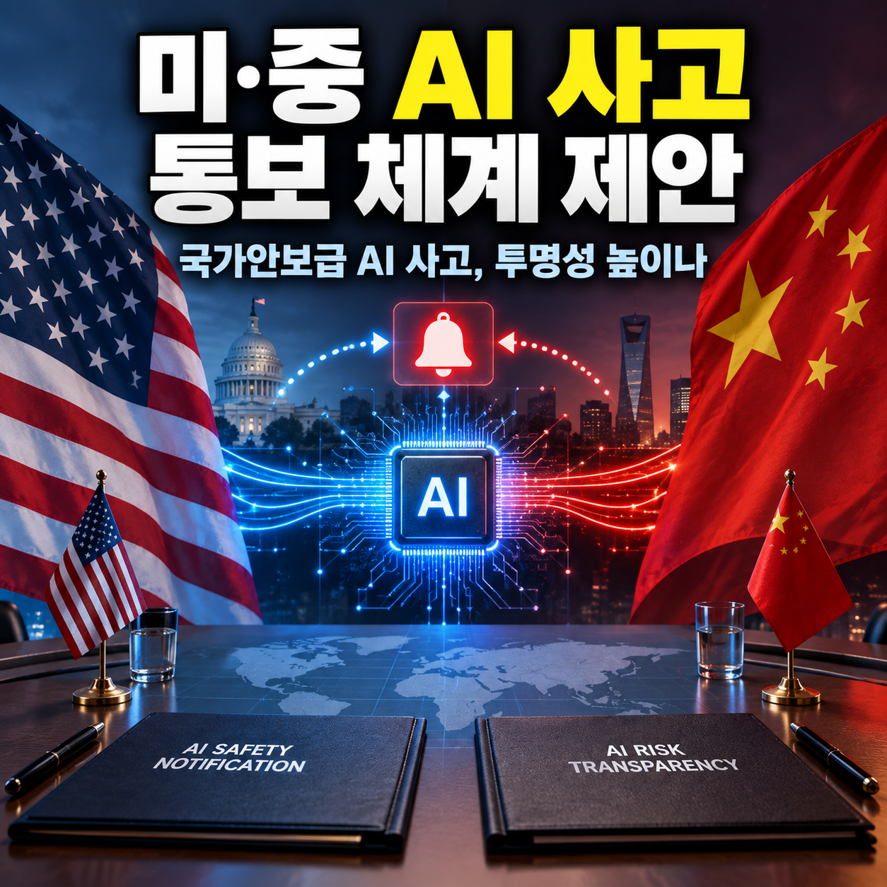 미·중 AI 사고 통보 체계 제안｜국가안보급 AI 사고 발생하면 서로 알린다