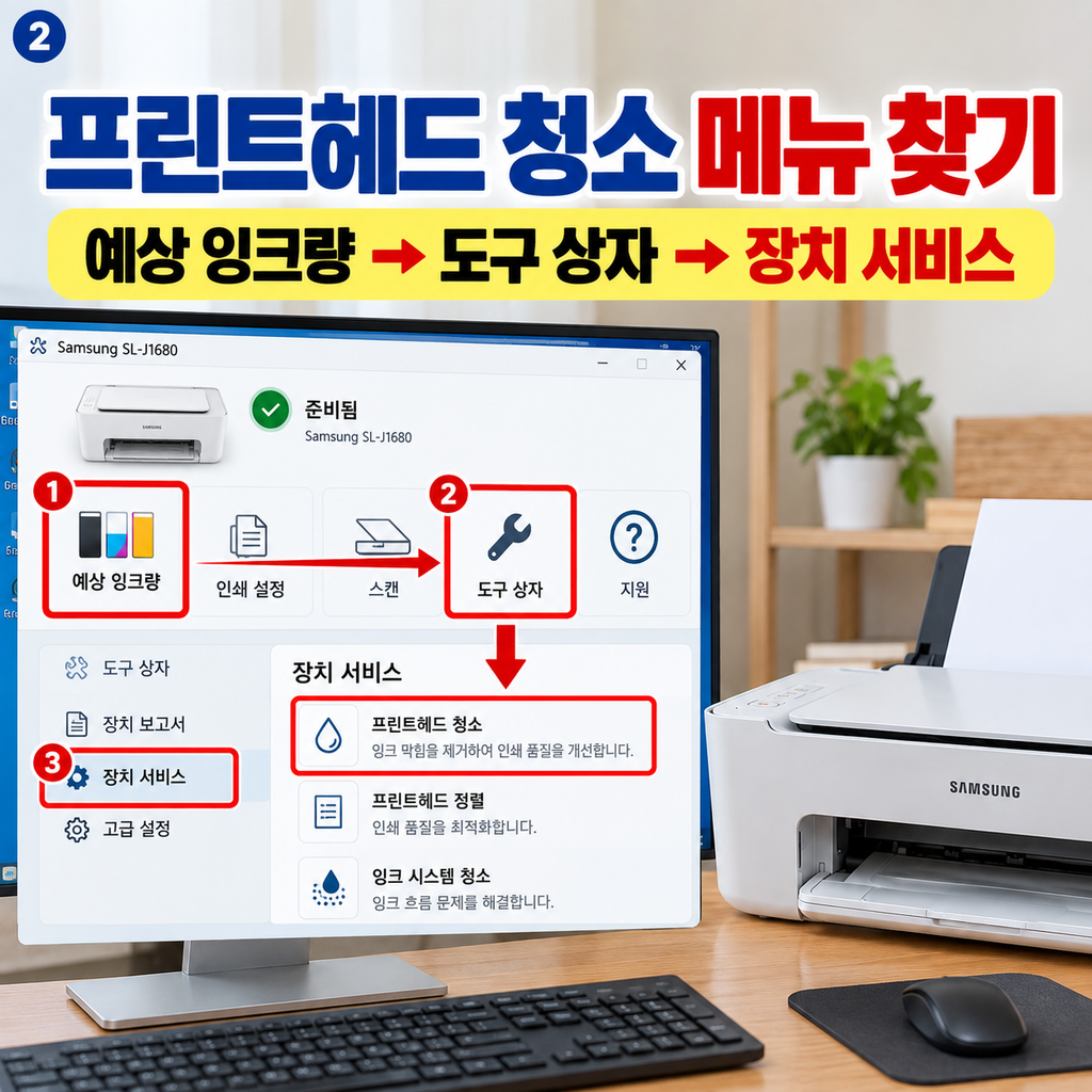 Samsung SL-J1680 프로그램 실행 화면