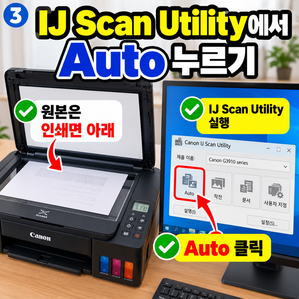 캐논 G3910 스캔 안됨｜인쇄는 되는데 스캔만 안 될 때 해결