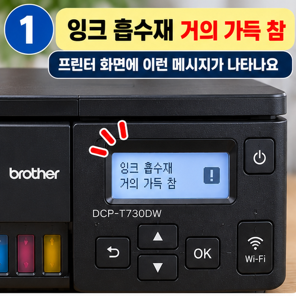브라더 DCP-T730DW 잉크