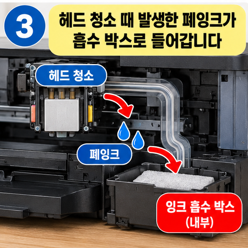 브라더 DCP-T730DW 잉크 흡수재 거의 가득 참|잉크 상자 오류 해결
