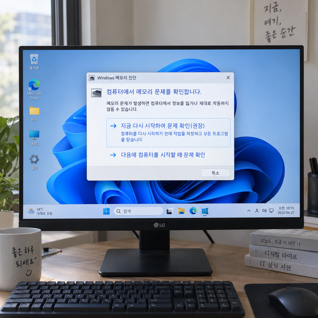 윈도우 11 PAGE_FAULT_IN_NONPAGED_AREA 블루스크린 해결｜0x00000050 오류 원인과 해결 방법