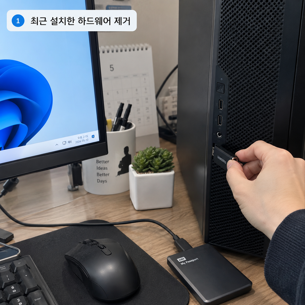 윈도우 11 PAGE_FAULT_IN_NONPAGED_AREA 블루스크린 해결｜0x00000050 오류 원인과 해결 방법