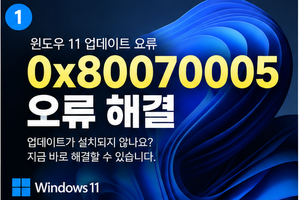 0x80070005 오류해결